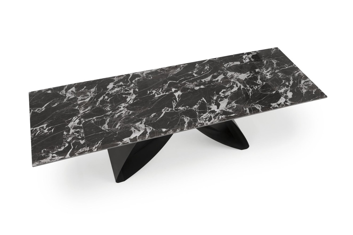 HILARIO RAZTEGLJIVA JEDILNA MIZA - ČRNA 180-260X90CM - slika 10