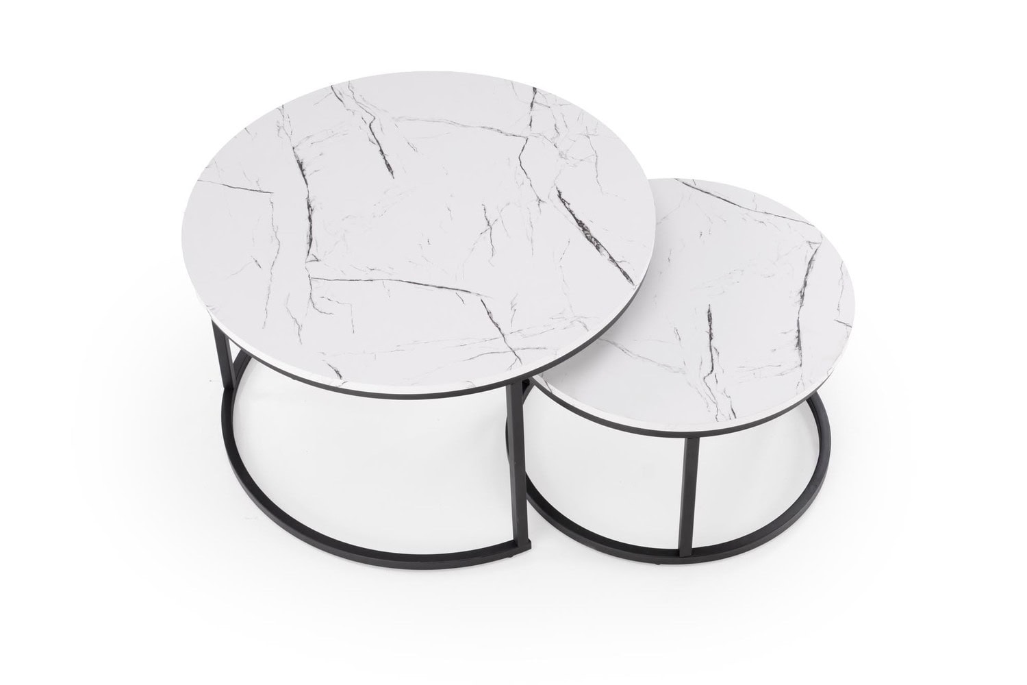 JAVA SET 2 MIZIC - BELI MARMOR / ČRNA - slika 4