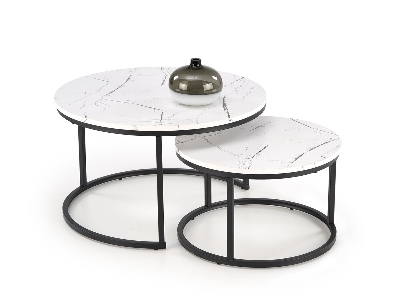 JAVA SET 2 MIZIC - BELI MARMOR / ČRNA