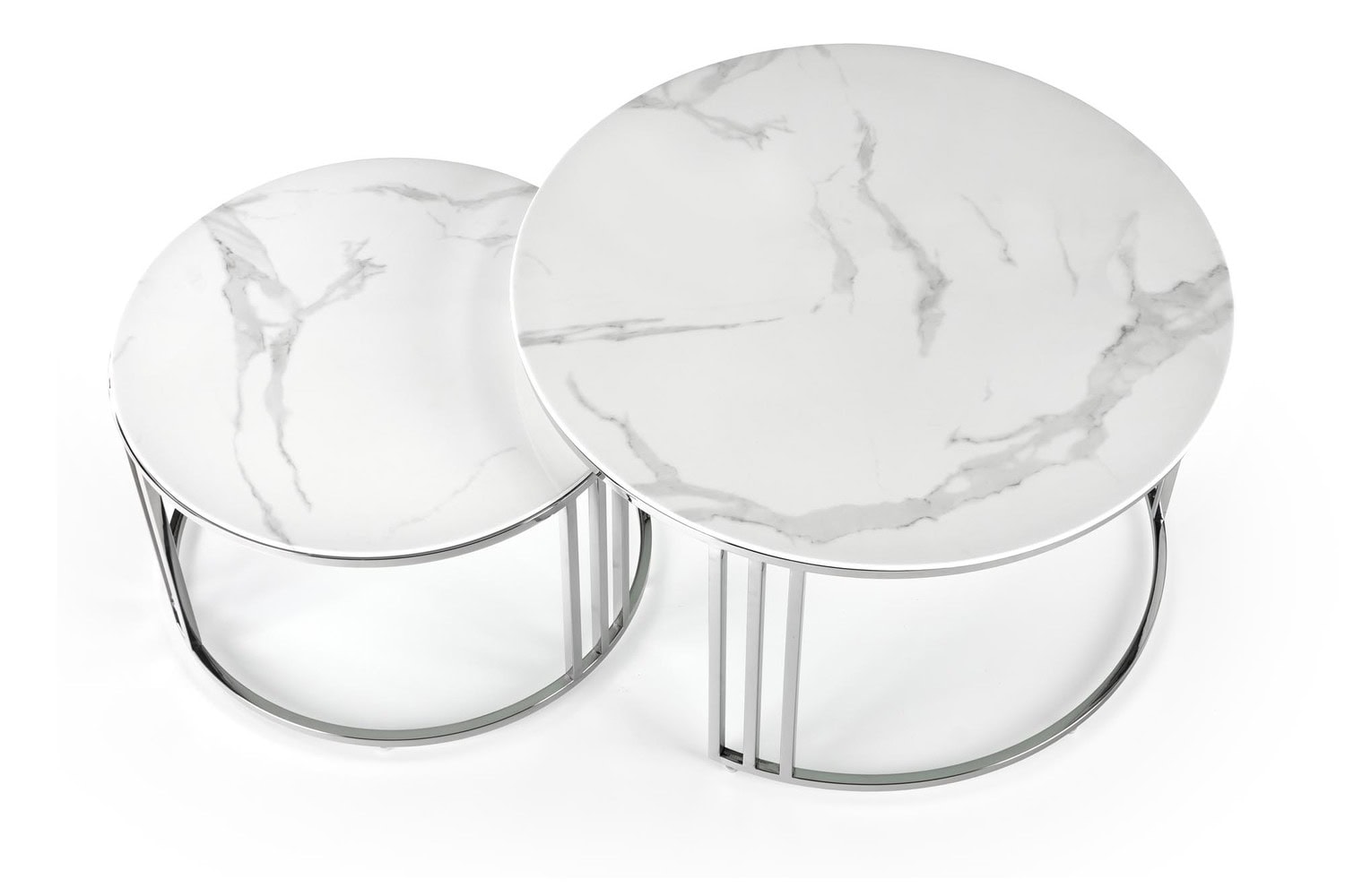 MERCURY 2 SET DVEH MIZIC - MARMOR BELA/SREBRNA - slika 5