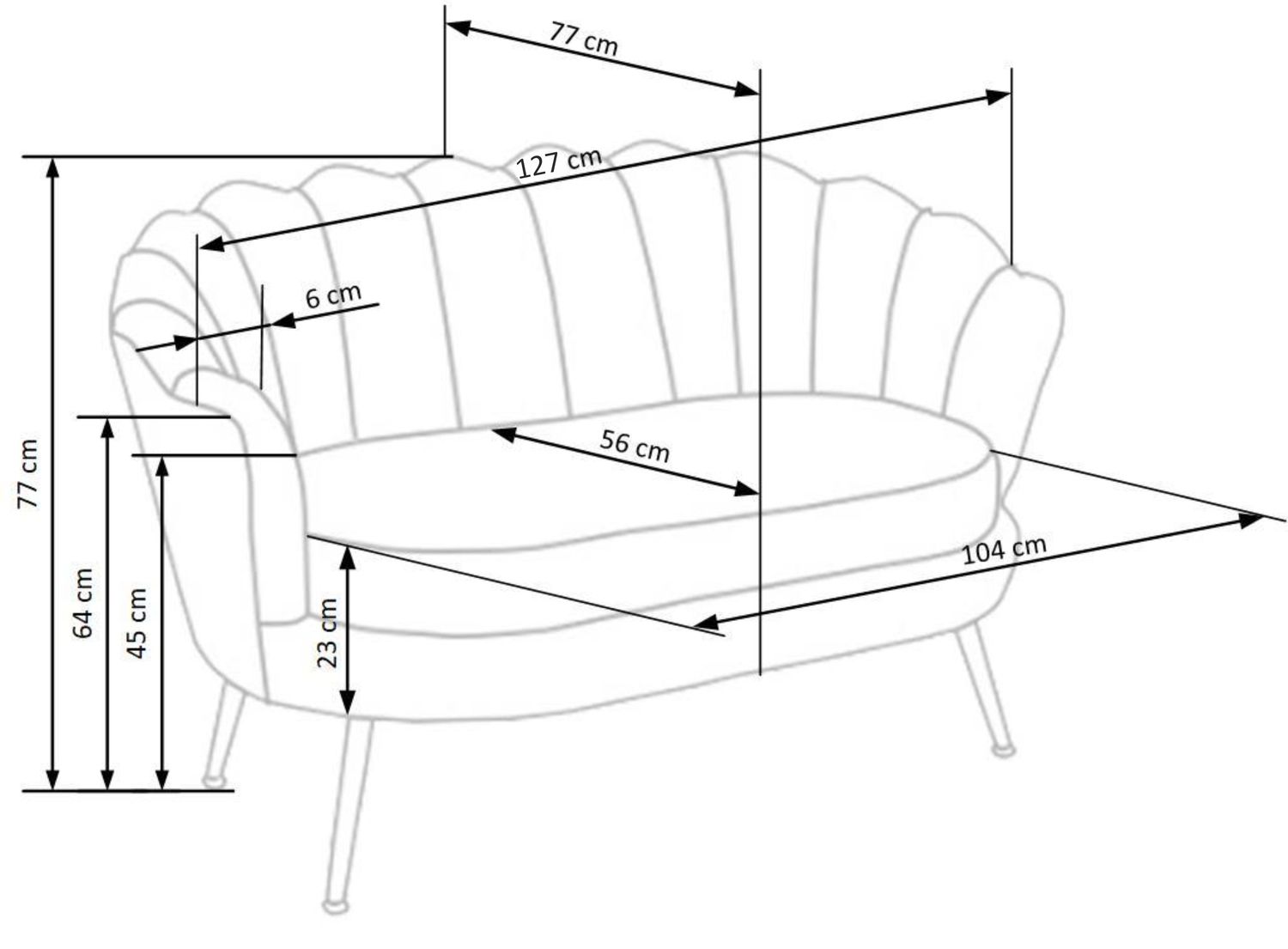 AMORINITO DVOSED / SOFA - ZELENA - slika 8