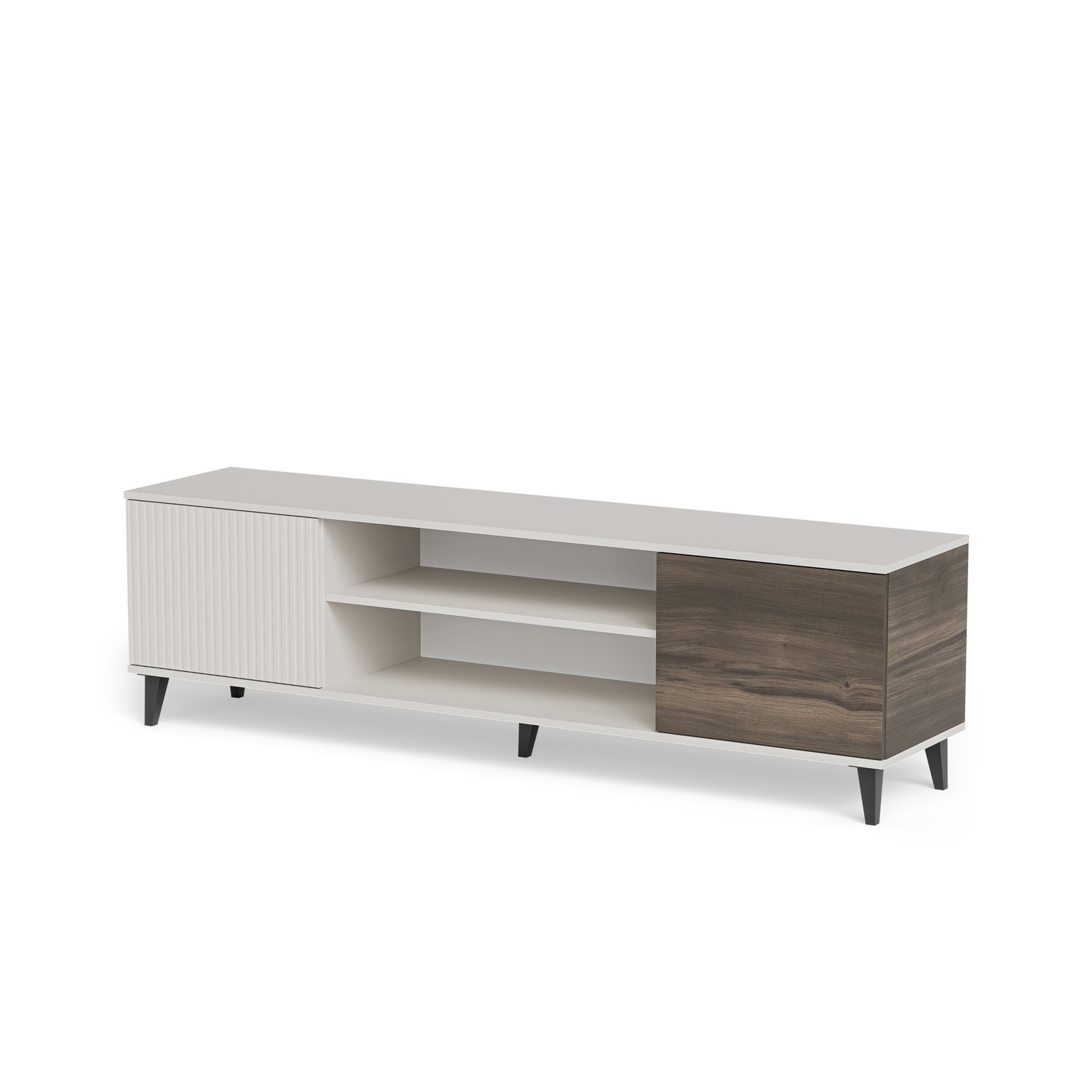 RANDOM 2 RTV-K TV KOMODA S KAMINOM 180cm - KAŠMIR / OREH - slika 8