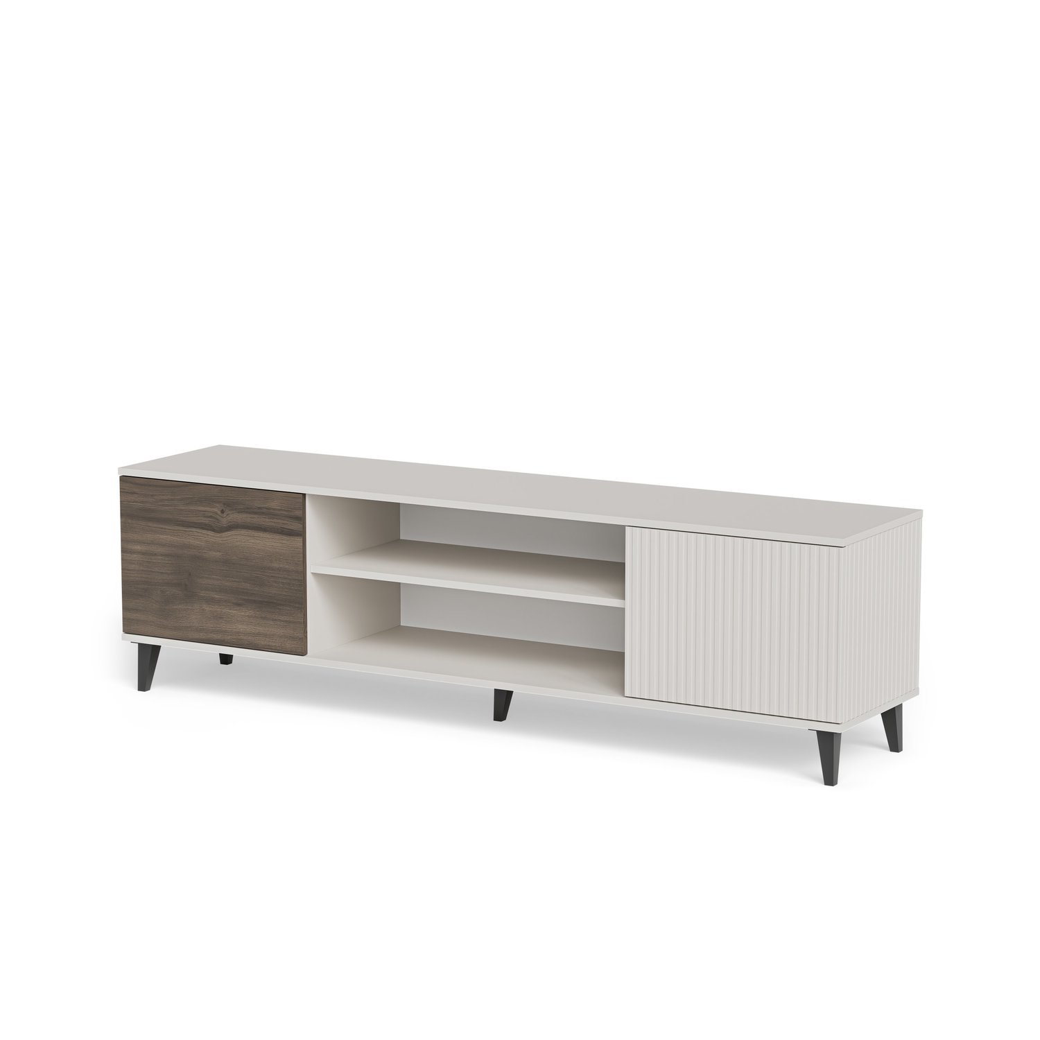 RANDOM 2 RTV-K TV KOMODA S KAMINOM 180cm - KAŠMIR / OREH - slika 9