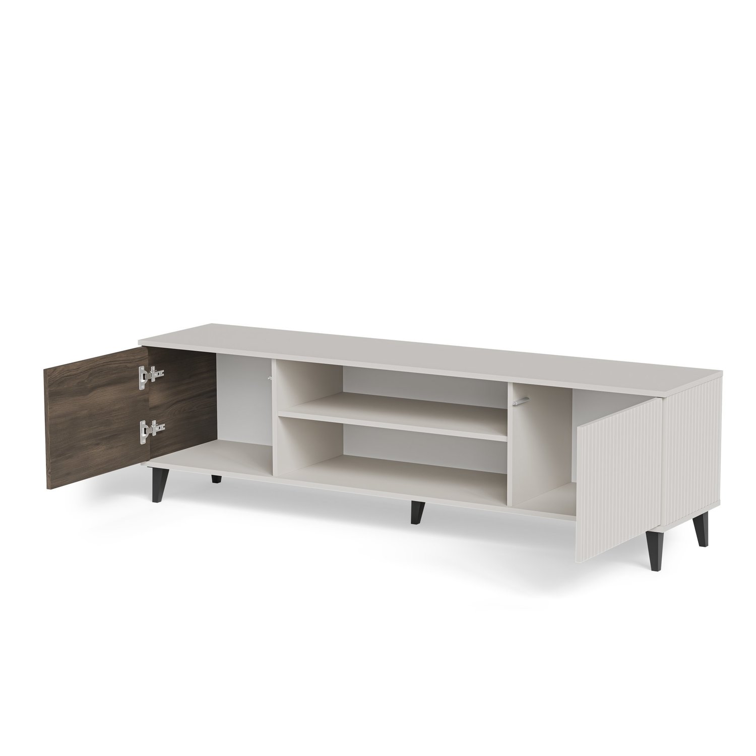 RANDOM 2 RTV-K TV KOMODA S KAMINOM 180cm - KAŠMIR / OREH - slika 15