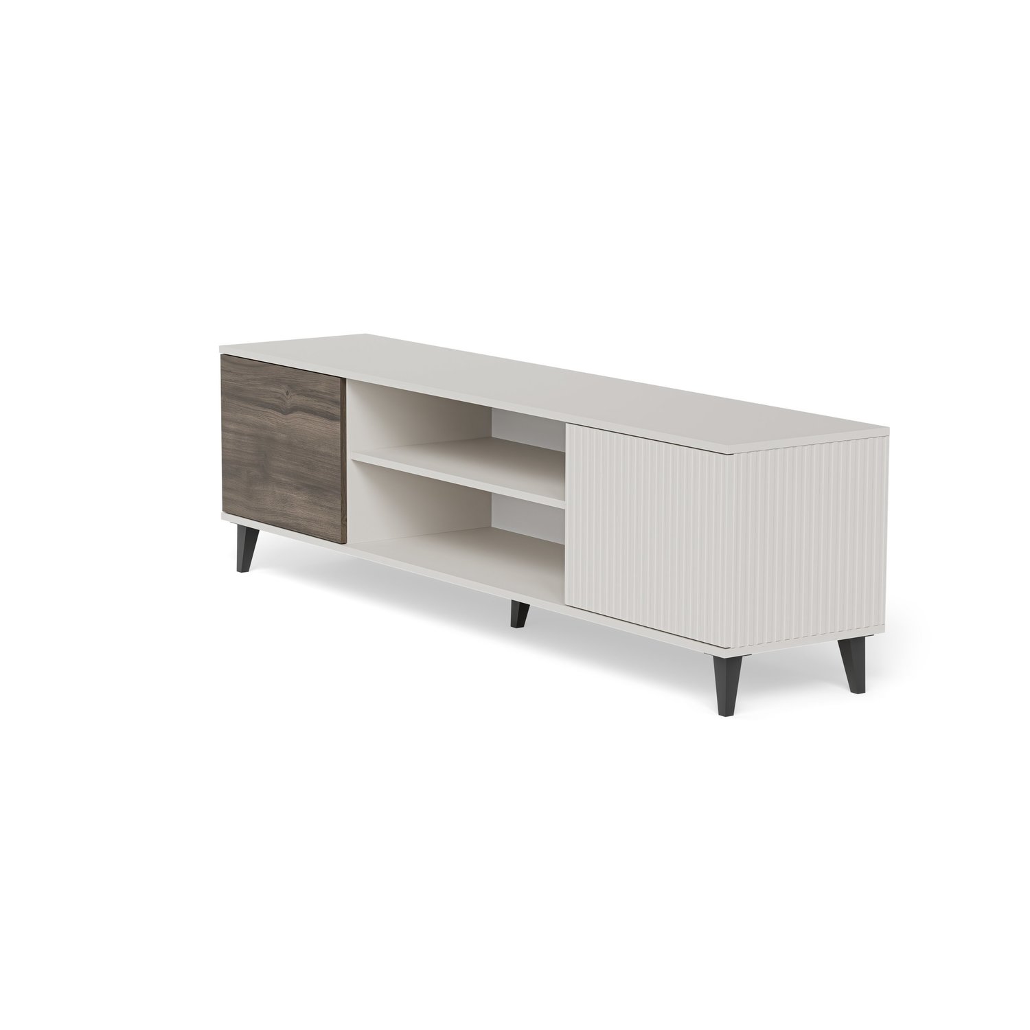 RANDOM 2 RTV-K TV KOMODA S KAMINOM 180cm - KAŠMIR / OREH - slika 16