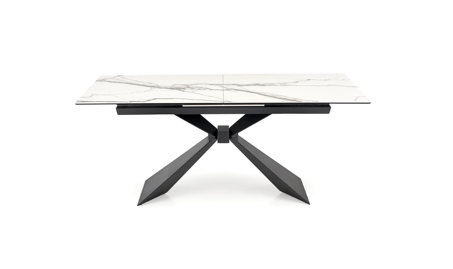 LUCIANO JEDILNA MIZA 180-230x90cm - MARMOR BELA / ČRNA - slika 9