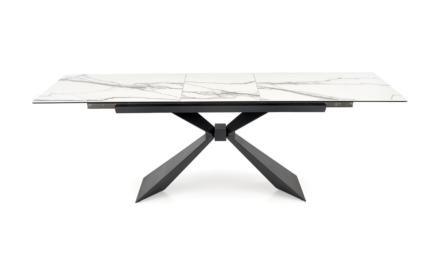 LUCIANO JEDILNA MIZA 180-230x90cm - MARMOR BELA / ČRNA - slika 15