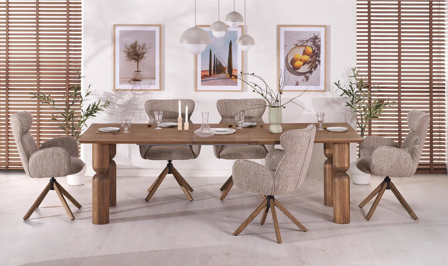 MELTON RAZTEGLJIVA JEDILNA MIZA 200-300x101cm - SVETEL OREH