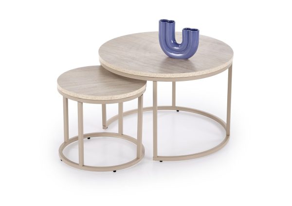 PAOLA SET DVEH MIZIC - TRAVERTIN / KAŠMIR