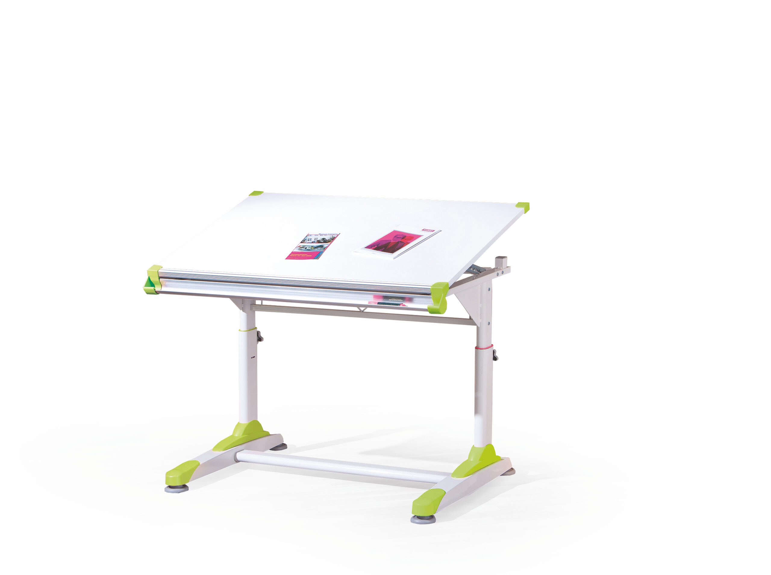 COLLORIDO desk color: white/green/pink