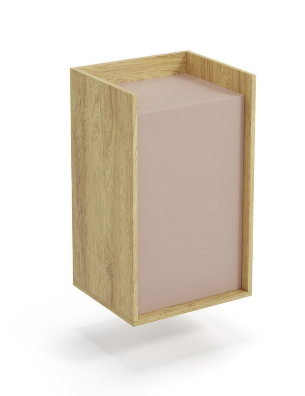 MOBIUS cabinet 1D color: hikora oak/white