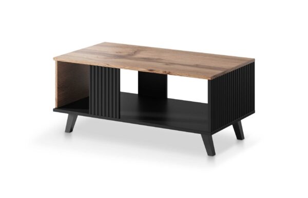 RANDOM LAW-1 coffee table, color: wotan oak/black