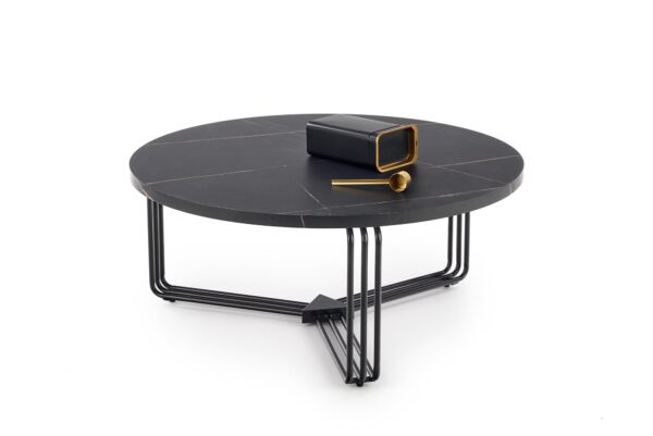 ANTICA c. table,  black marble table top - black frame