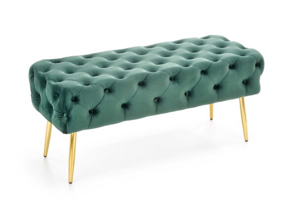 ATHENA bench color: dark green / gold