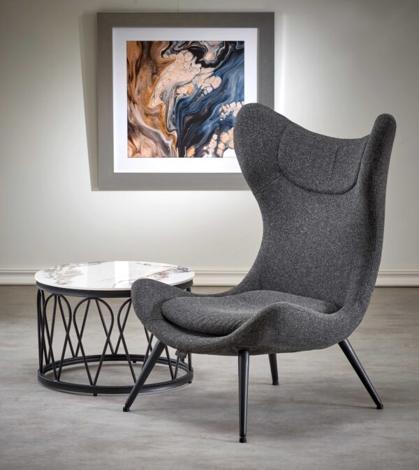 ATLANTIS leisure armchair dark grey/ black
