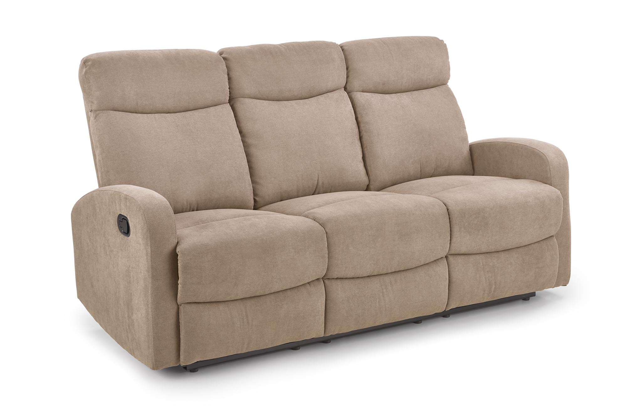 OSLO 3S sofa with recliner function color: beige