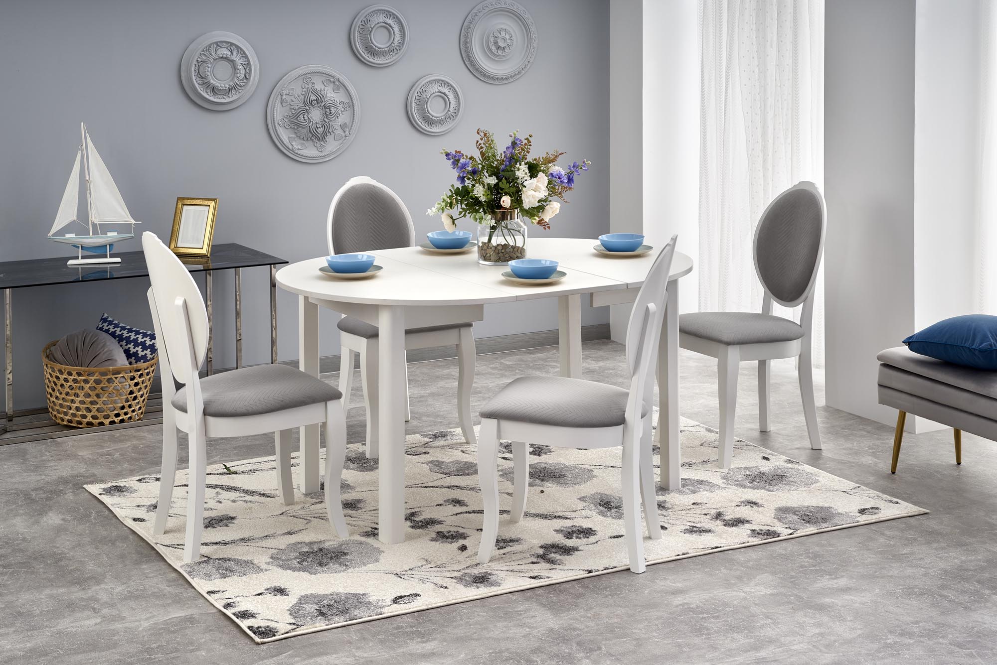 RINGO extension table, color: white