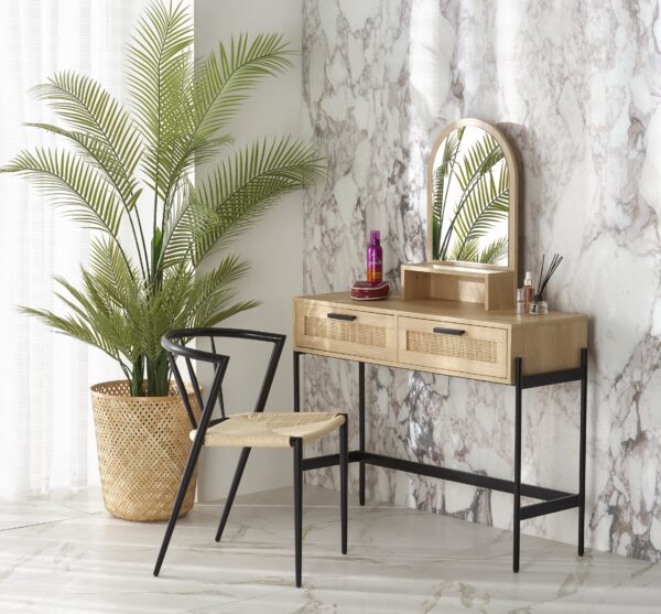 CARMEN console table, natural / black