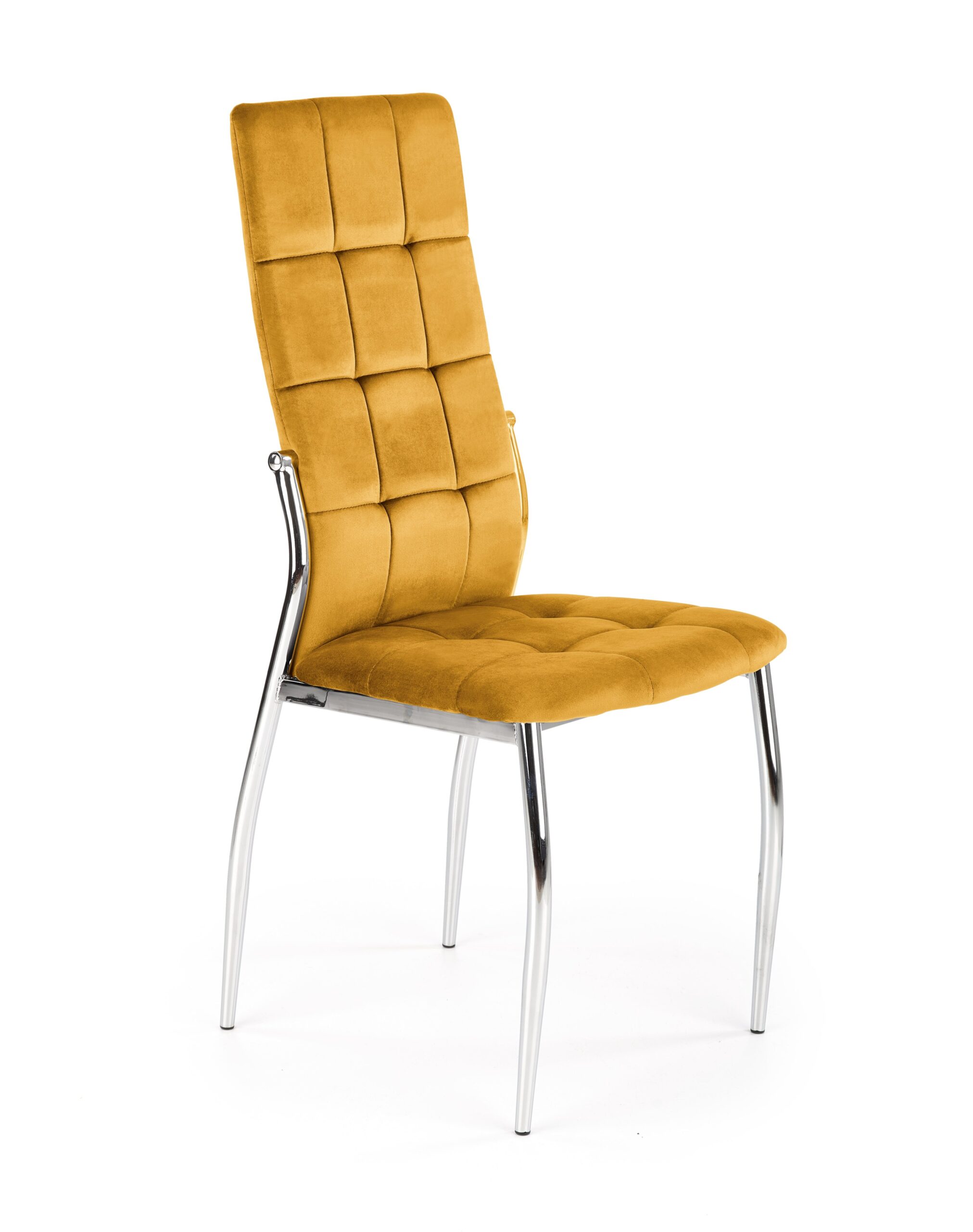K416 chair, mustard velvet