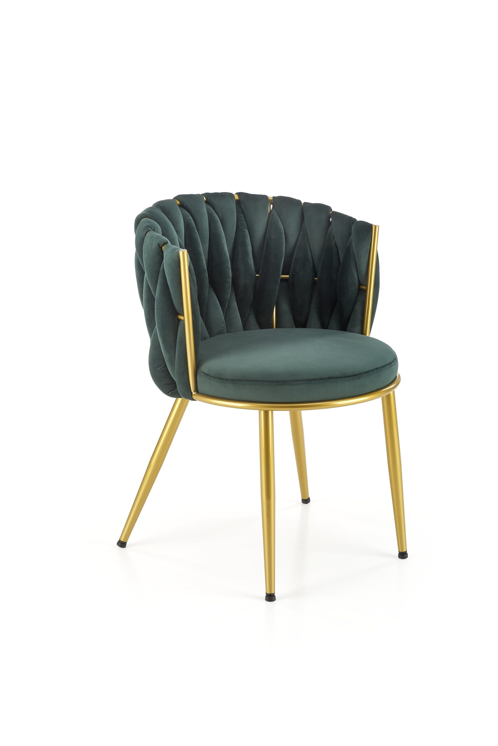K517 chair, dark green / gold