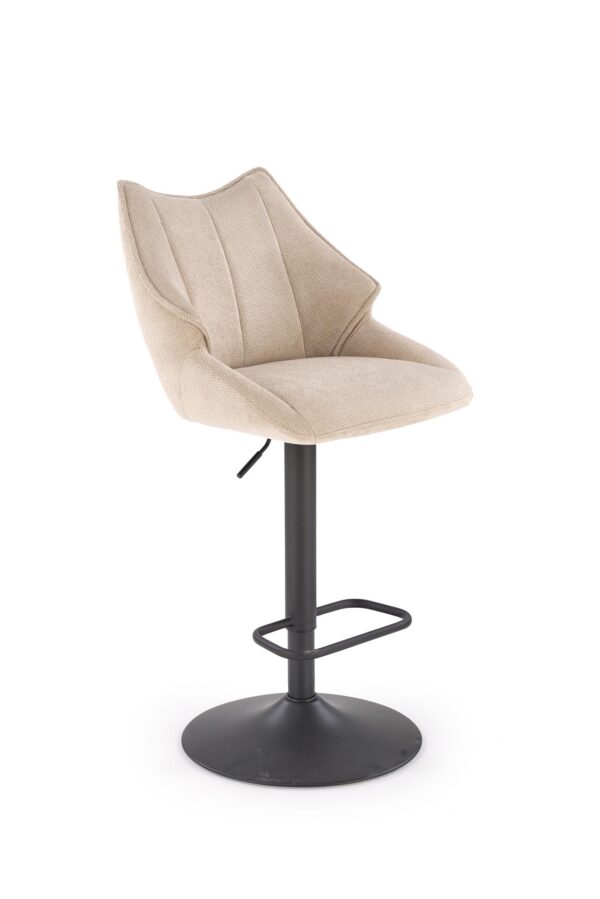 H122 bar stool, black / beige