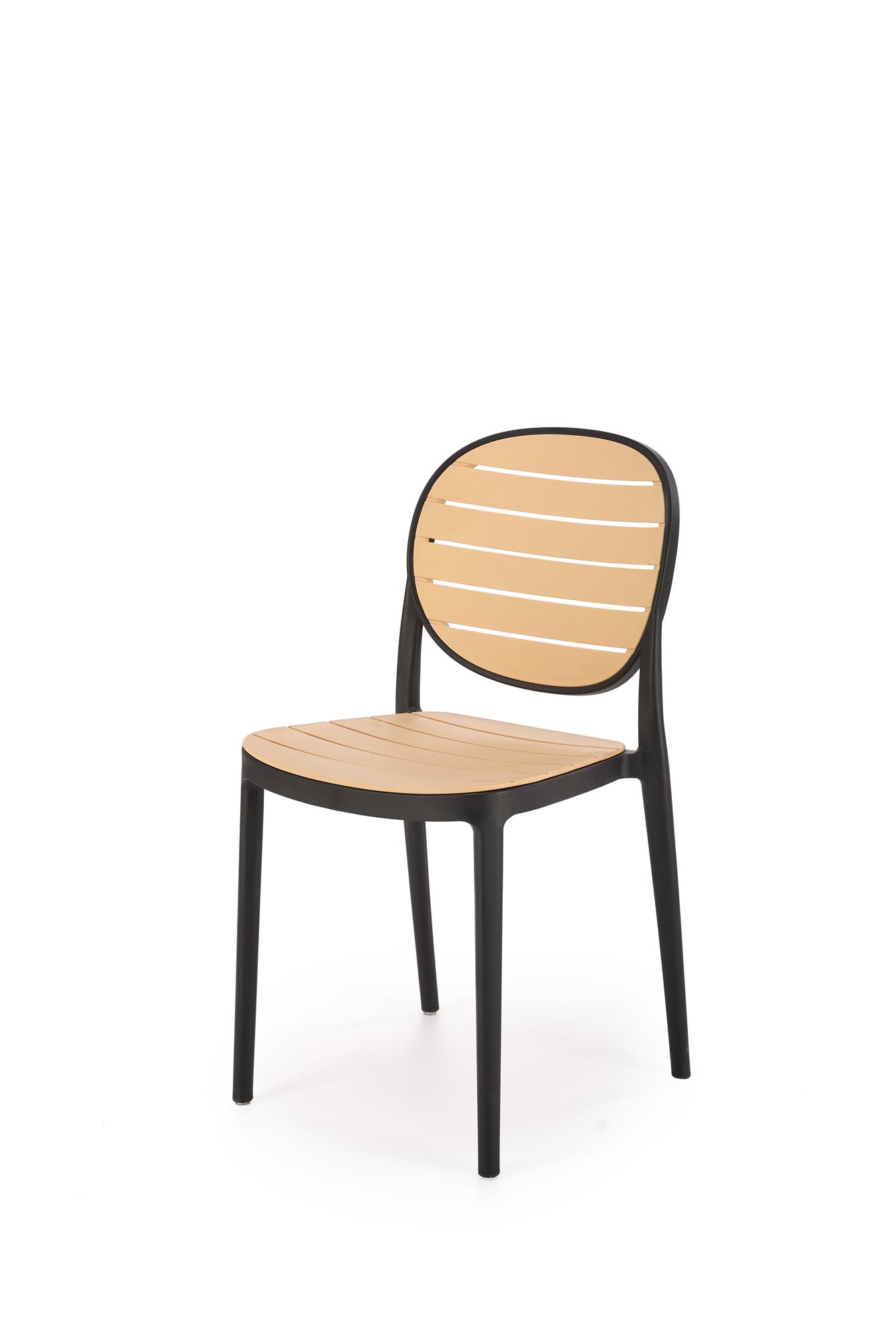 K529 chair, black / natural