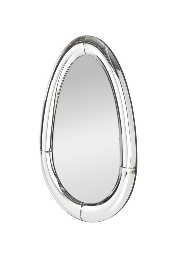 IVORY hanging mirror, silver