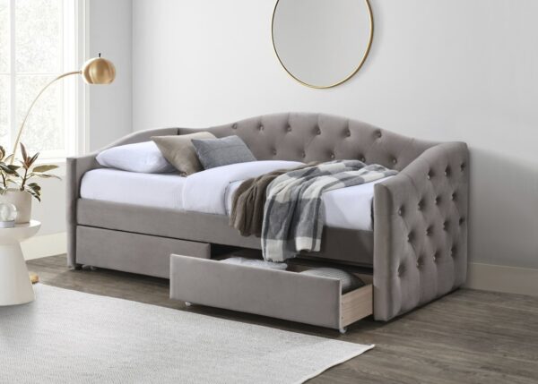 ALOHA bed with drawers, color: beige