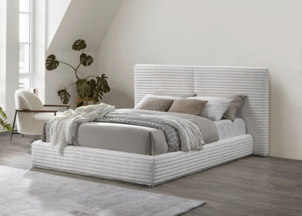 Madera posteljni okvir 160x200cm - krem