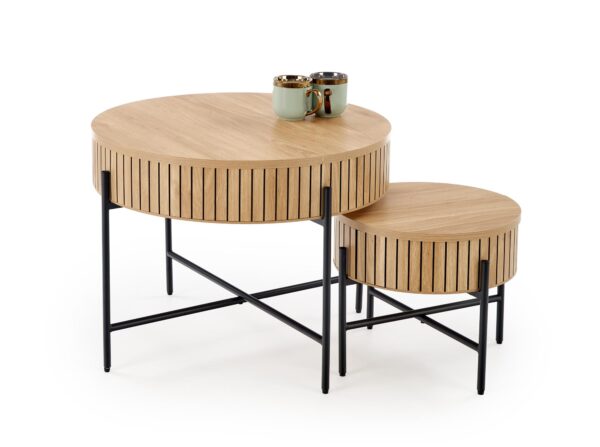 DANTE set of two, wnatural/black