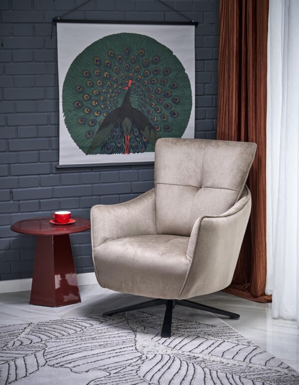 SCAMPI leisure chair, cappuccino