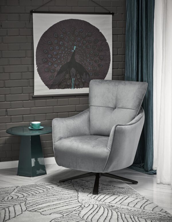 SCAMPI leisure chair, grey