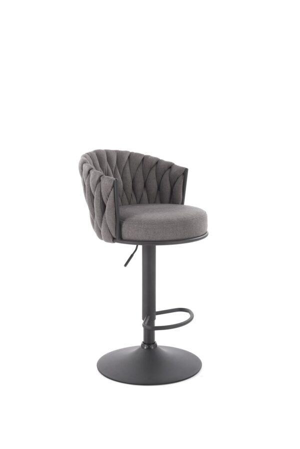 H125 bar stool, black / grey