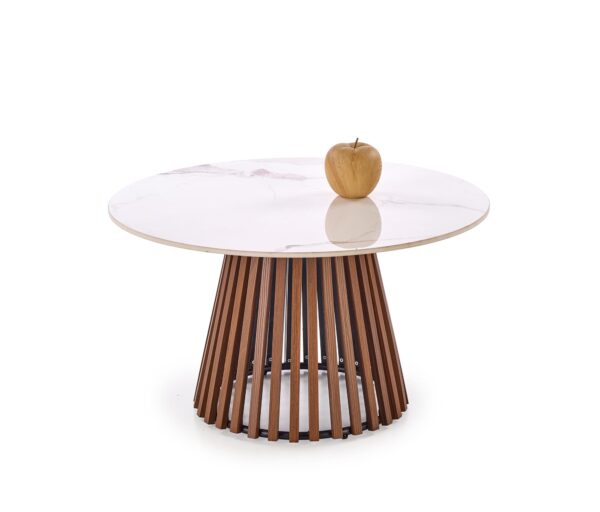 CARINA  c.table beige marble / walnut