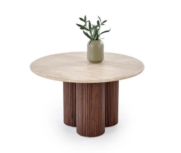 DOROTEA  c.table travertine / walnut