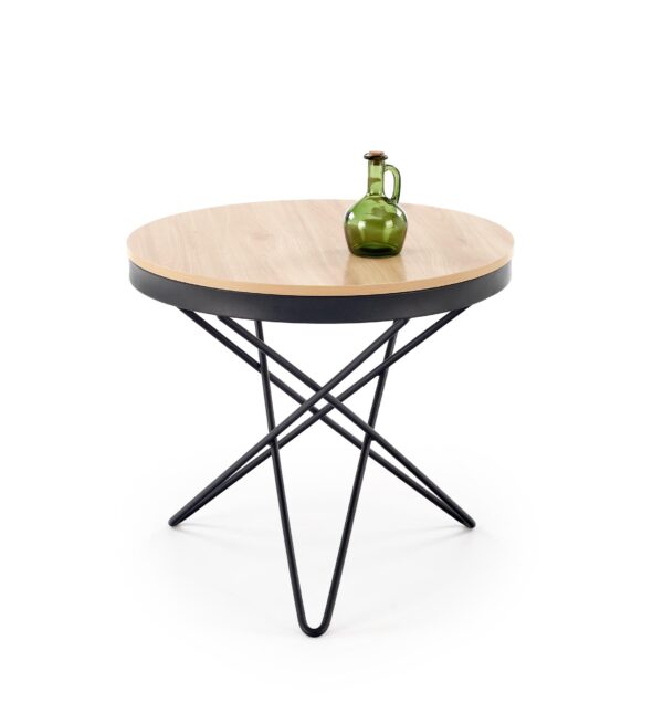 LEILA c.table, natural / black