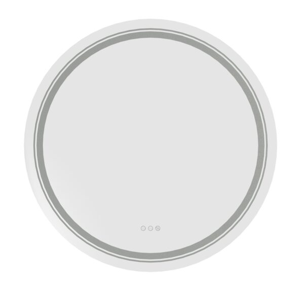 DOVER 80 bathroom wall mirror, silver
