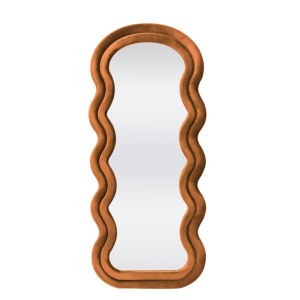 CONFETTO standing mirror or wall mirror, cinnamon