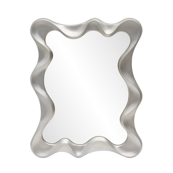DECO wall mirror, antique silver