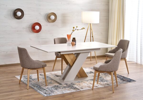 XARELTO extension table, cashmere / cremona oak
