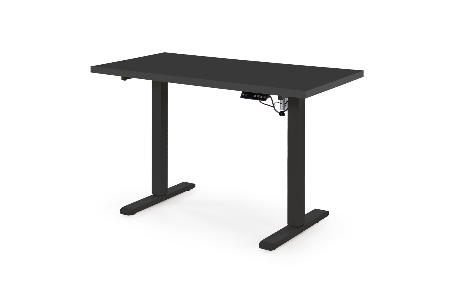 B/54 desk with adjustable height, top - black, frame - black