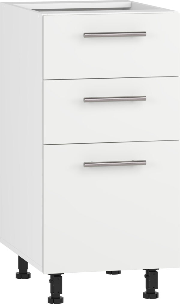 VENTO DS3-40/82 lower cabinet with drawers, color: white/white matt