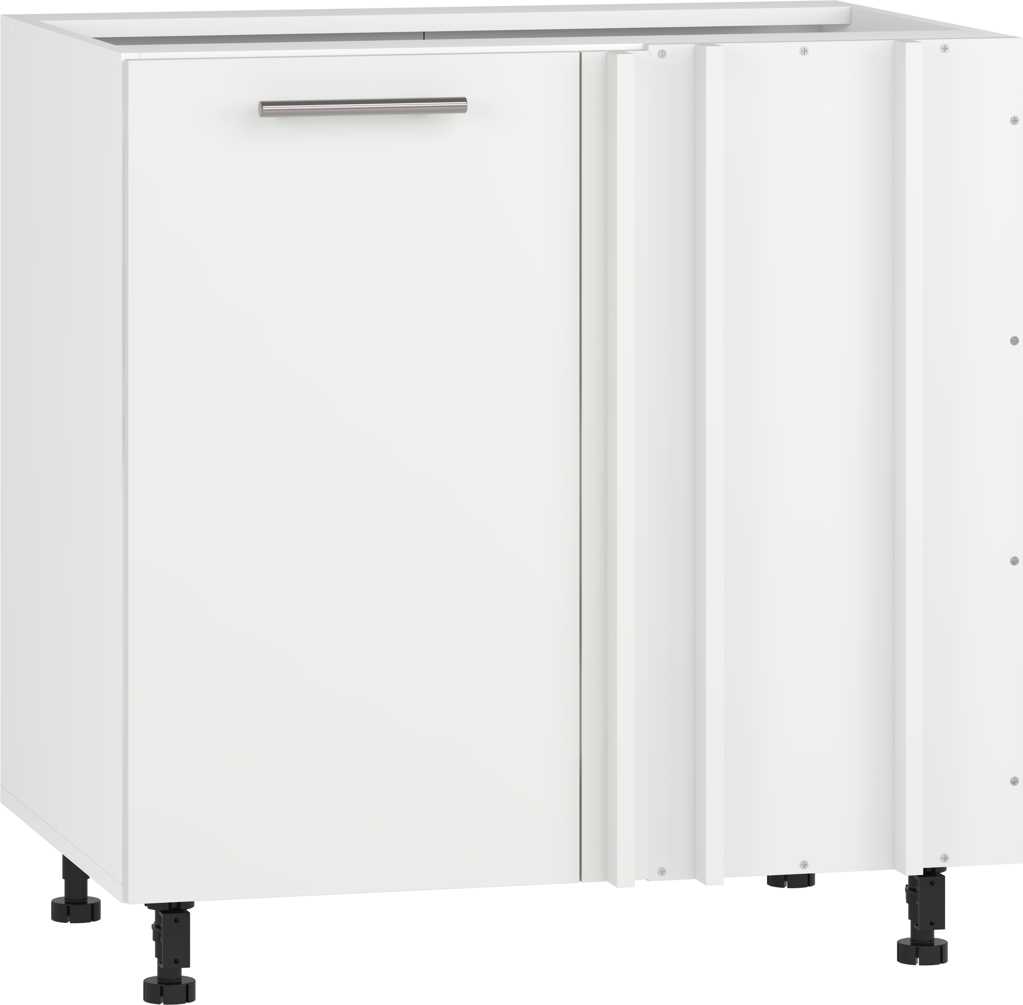 VENTO DN-100/82 corner lower cabinet, color: white / white matt