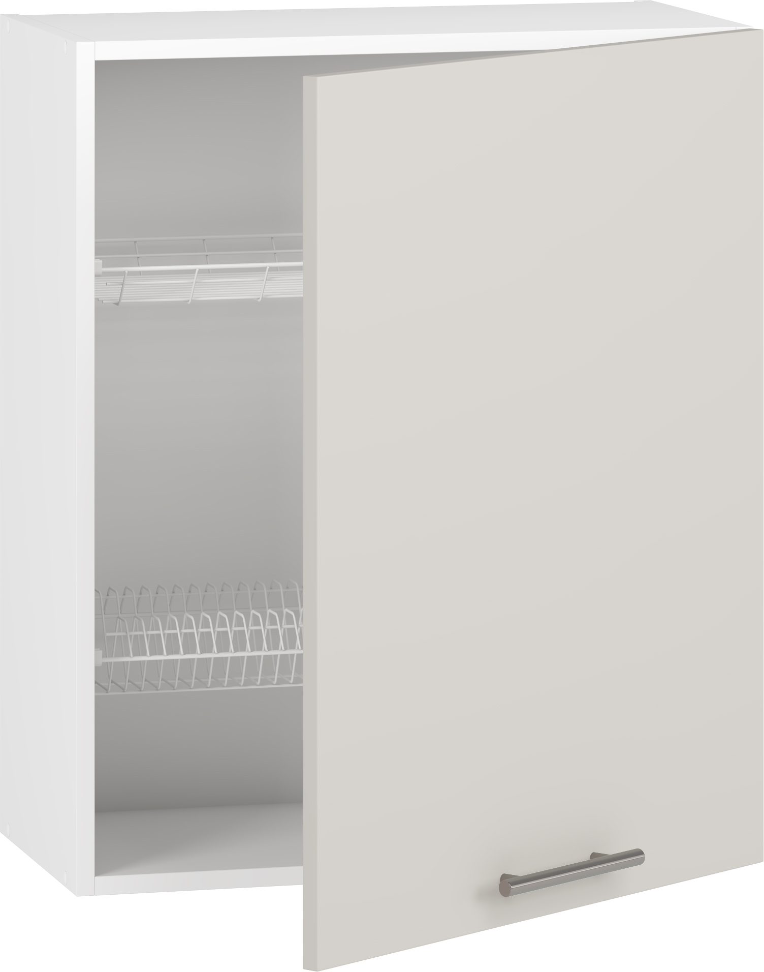 VENTO GC-60/72 top cabinet with drainer, color: white / cashmere