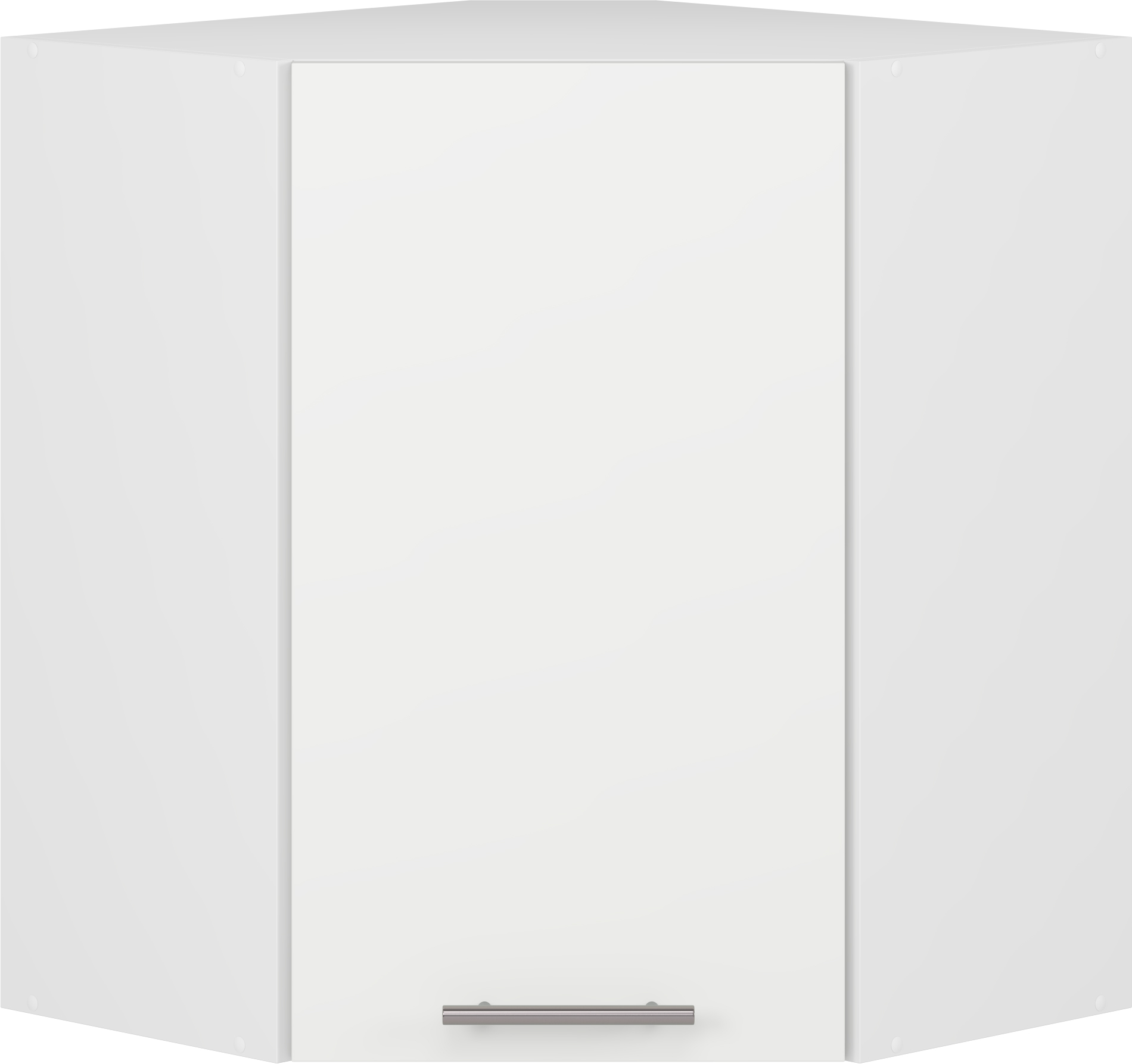 VENTO GN-60/72 corner top cabinet, color: white / white matt