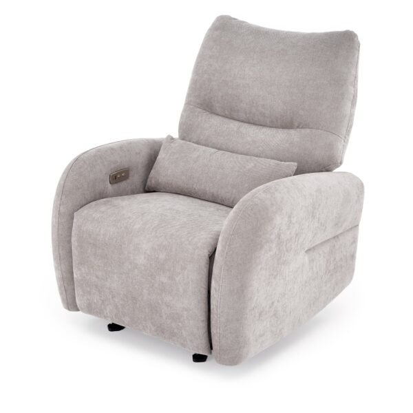 SAXON electric recliner with rocking, grey
