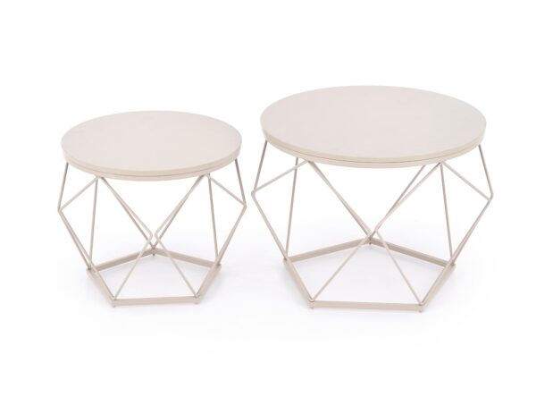 CIELO set of 2  c.tables, cashmere