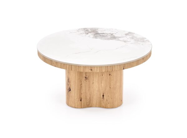 MAGNUM c.table white marble / natural