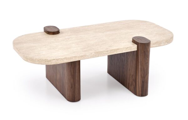 CANOA c.table travertine / walnut