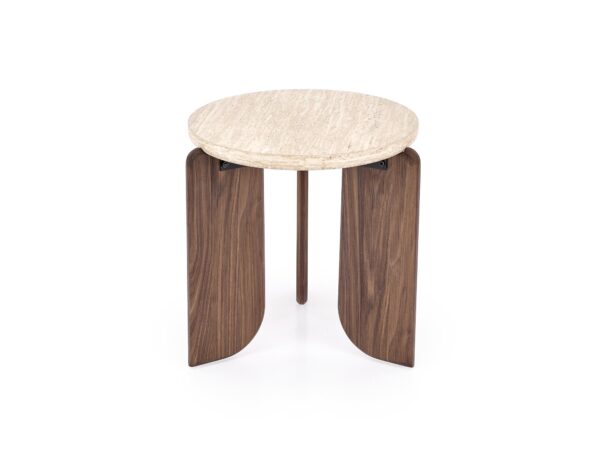 MAMBO S c.table travertine / walnut